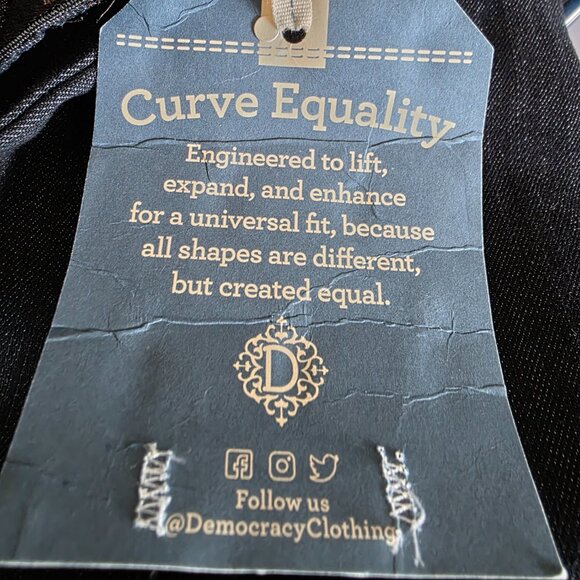 Democracy Ab Solution Booty Lift Jeggings Women’s Sz 10 Dark Wash Slimming Jean - Picture 8 of 9